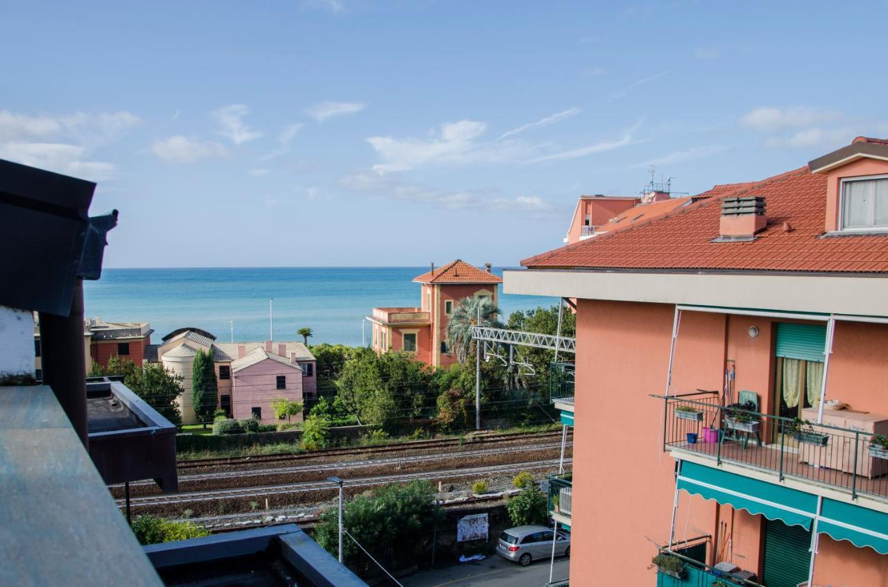 세스트리레반떼 009 - Attico Sant'Anna Vista Mare 150M Dalla Spiaggia Con Terrazza Privata 아파트 외부 사진